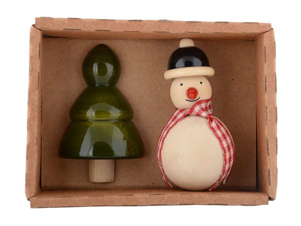 Snowman & Xmas tree Fridge magnet 2